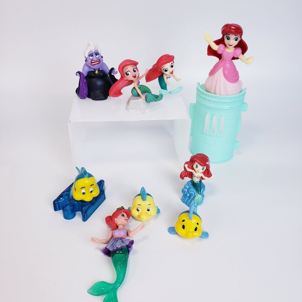 Disney Little Mermaid Figure Toy Lot Princess Comics Mini Figure